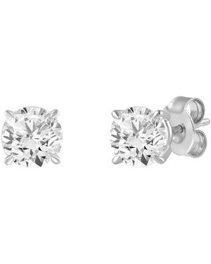 Brilliant Diamond 14Kt 1.50 Carat Lab Grown Diamond Stud Earrings For - Metallic