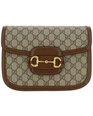 Gucci Horsebit Shoulder Bag - Grey