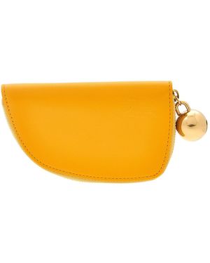 Burberry Zip-Around Leather Coin Pouch - Yellow