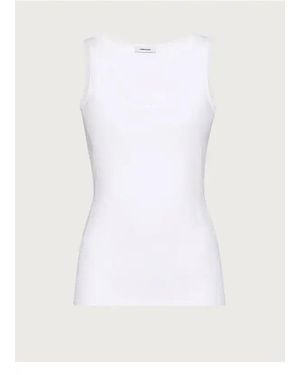 Ferragamo Ferragamo Second Skin Knitted Tank Top - White