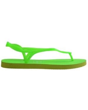 Havaianas Luna Neon Sandals, Brand Size 41/42 Us - Green
