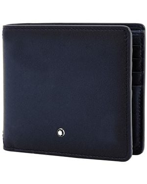 Montblanc Logo Bi-Fold Wallet - Blue