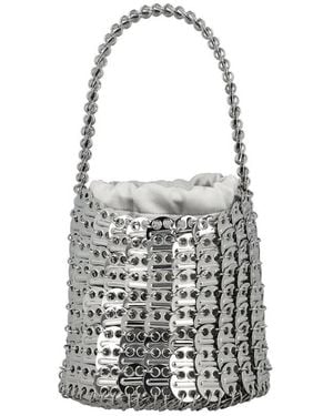 Rabanne 1969 Disc-Detailed Bucket Bag - Black