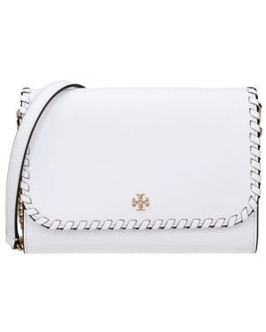 Tory Burch Leather Clutch Bag - White