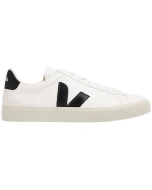 Veja Campo Leather Low-Top Trainers, Brand Size 44 Us - White