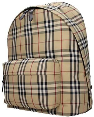 Burberry Fabric Backpack - Metallic