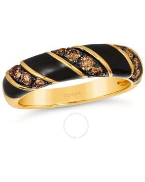 Le Vian Ladies Chocolate On Chocolate Rings Set - Metallic