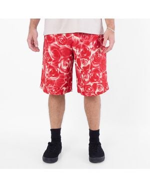 Burberry Rose Viscose Shorts - Red