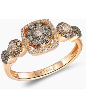 Le Vian Ladies Center Chocolate Cocktail Rings Set - Metallic