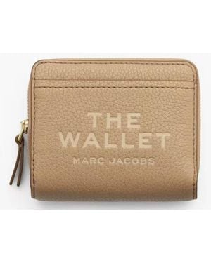 Marc Jacobs The Leather Mini Compact Wallet - Natural