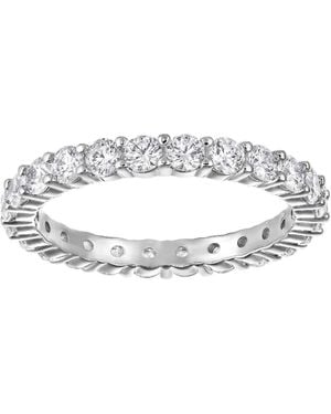 Swarovski Vittore Xl, Rhodium Plated Ring, Size 50 - Metallic