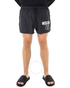 Moschino Fantasy Print Smiley Swim Shorts - Black