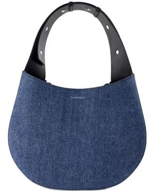 McQueen Skull Hobo Bag - Blue