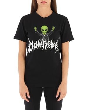DOMREBEL Alien Print T-Shirt - Black