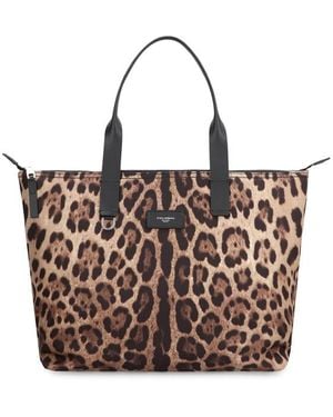 Dolce & Gabbana Dolce & Gabbana Nylon Shopper Bag - Brown