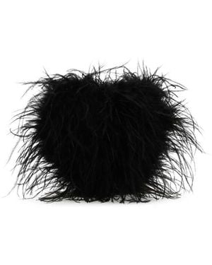 Alexander Wang Feathers Clutch - Black
