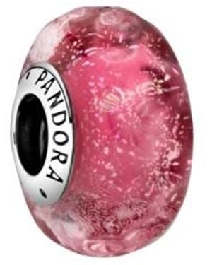 PANDORA Wavy Fancy Murano Glass Charm - Red