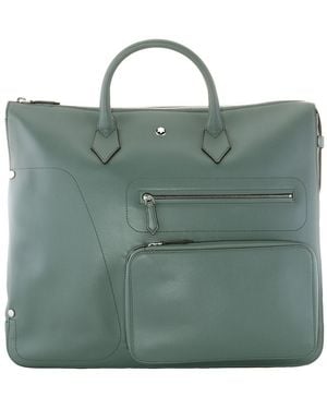 Montblanc Pewter Soft 24/7 Tote Bag - Green