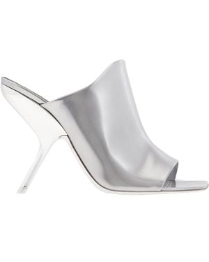 Ferragamo Ferragamo Era X5 Leather Open-Toe Sandals - Grey