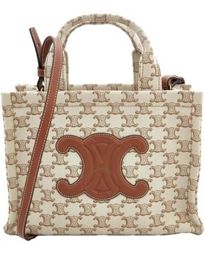 Celine Small Triomphe Cabas Tote Bag - Metallic
