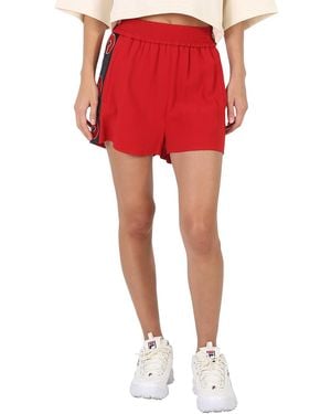 Stella McCartney Ladies Trousers Logo Trim Shorts, Brand Size 36 (Us Size 4) - Red
