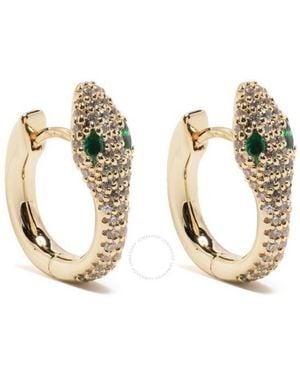 Apm Monaco Alloy And 18K Plated Kaa Earrings - Metallic