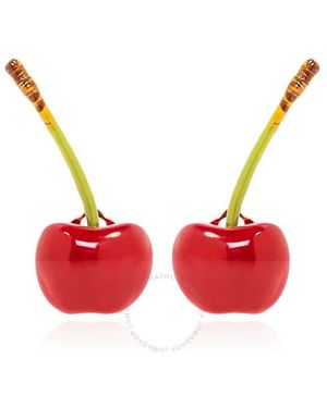 Jacquemus Les Boucles Cerise Cherry Earrings - Red