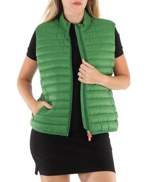 Save The Duck Rainforest Anita Puffer Vest, Brand Size 0 - Green