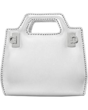 Ferragamo Ladies Wanda Micro Crossbody Bag - Metallic
