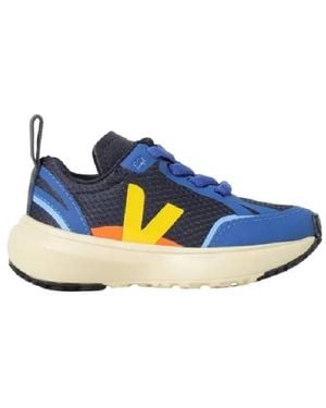Veja Canary Elastic Laces Alveomesh Sneakers, Brand Size 29 - Blue