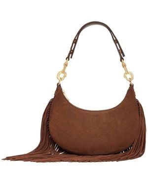 Celine Ava Fringes Strap Bag - Brown