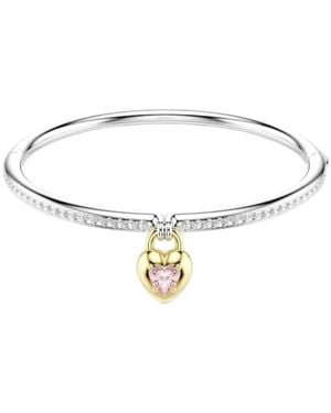 Swarovski Idyllia Mixed Cuts Heart Bangle - Metallic