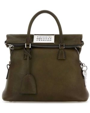 Maison Margiela Leather Mini 5Ac Handbag - Green