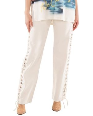 Stella McCartney Ladies Mid-Rise Straight-Leg Jeans - White