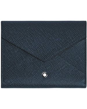 Montblanc Sartorial Leather Trio Wallet - Blue