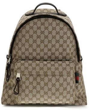 Gucci Gg Fabric Backpack - Green
