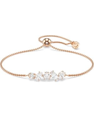 Swarovski Mesmera Bracelet, Mixed Cuts, 18K Rose Finish - Metallic