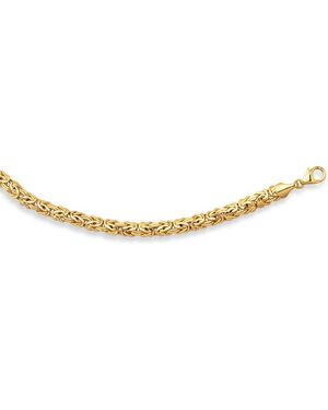 Kylie Harper Ladies 14K Vintage 6Mm Byzantine Bracelet - Metallic
