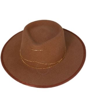 Van Palma Anna Wool Felt Hat - Brown