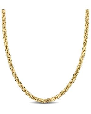 Amour 4Mm Infinity Rope Chain Necklace - Metallic