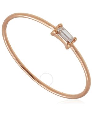 Vanrycke Ladies Georgia 18K Rose Diamond Ring - Metallic
