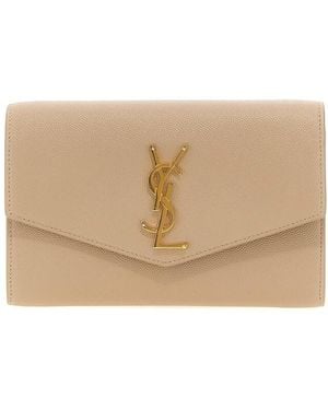 Saint Laurent Uptown Clutch - Natural