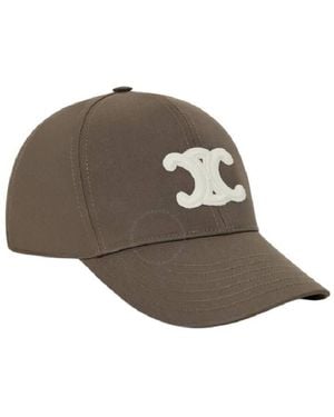 Celine Triomphe Baseball Cap - Brown