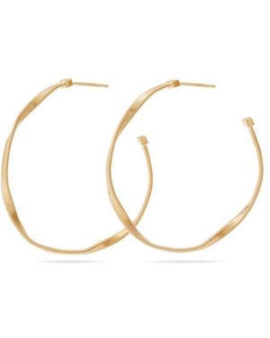 Marco Bicego Marrakech Collection 18K Medium Hoop Earrings - Metallic