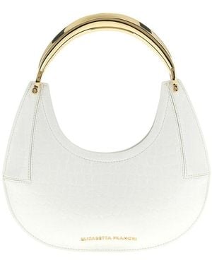 Elisabetta Franchi Hobo Small Shoulder Bag - White