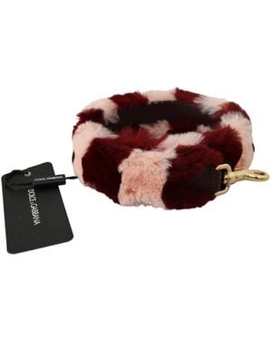 Dolce & Gabbana Dolce & Gabbana Lapin Fur Colorblock Shoulder Strap - Brown