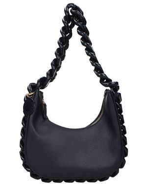 Stella McCartney Ruched-Detail Eco Leather Shoulder Bag - Blue