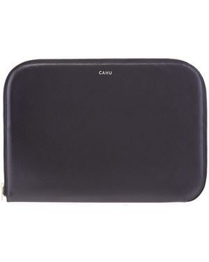 CAHU The Claude Zip-Around Pouch - Blue