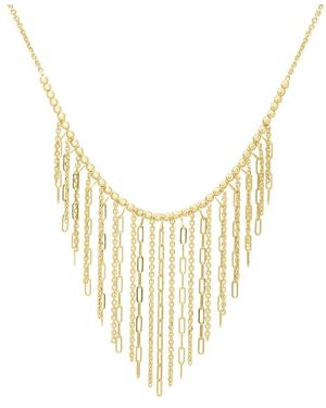 Tresorra 14K Fringe Necklace - Metallic