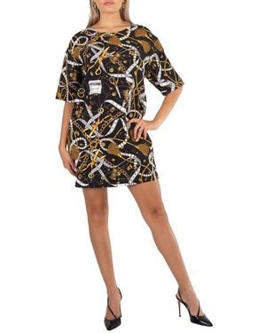 Moschino Allover Sartorial Print Dress - Black
